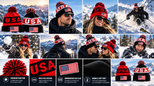 Load image into Gallery viewer, DAG Gear USA knit Beanie with Pom