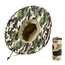 Load image into Gallery viewer, DAG Gear Straw Hat with UV Sun Face Shield