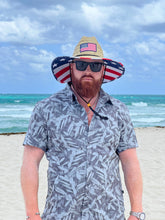 Load image into Gallery viewer, DAG Gear Straw Hat with UV Sun Face Shield