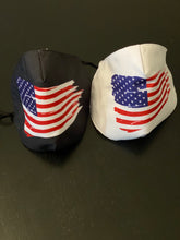Load image into Gallery viewer, USA Flag Face Masks - 2 Pack
