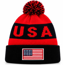 Load image into Gallery viewer, DAG Gear USA knit Beanie with Pom
