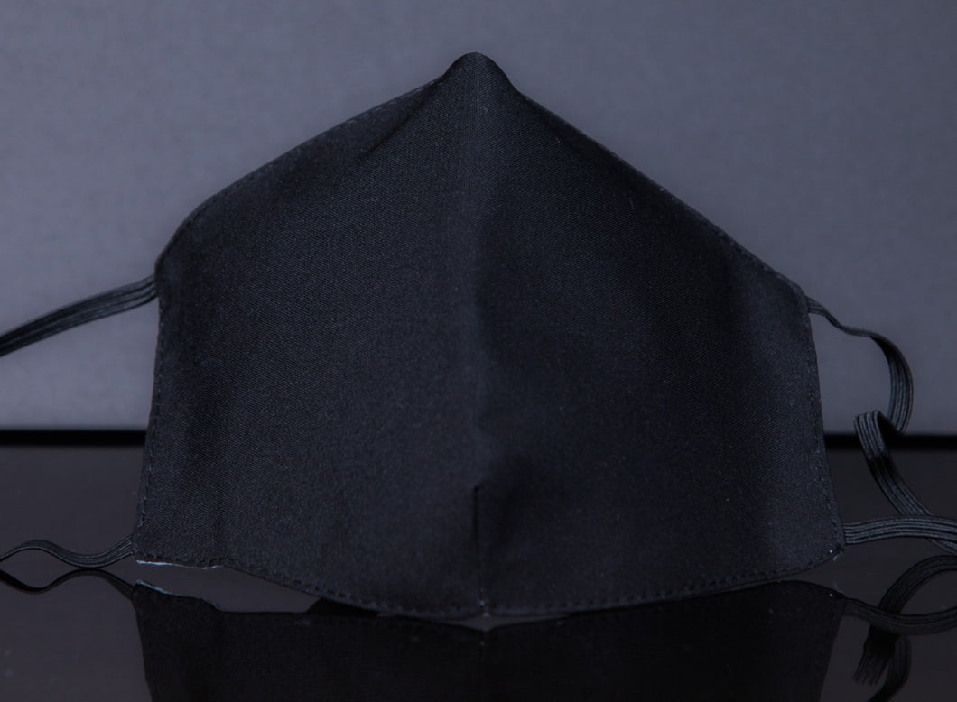 Solid Black Fashion Face Coverings