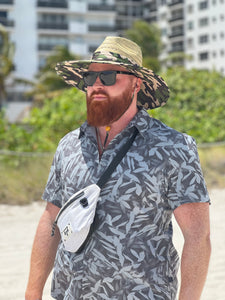 DAG Gear Straw Hat with UV Sun Face Shield