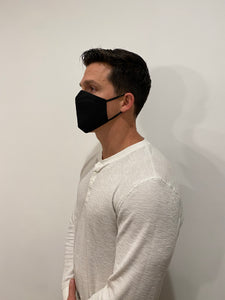Solid Black Fashion Face Coverings