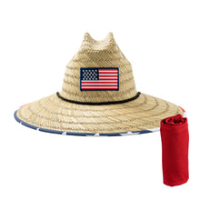 Load image into Gallery viewer, DAG Gear Straw Hat with UV Sun Face Shield
