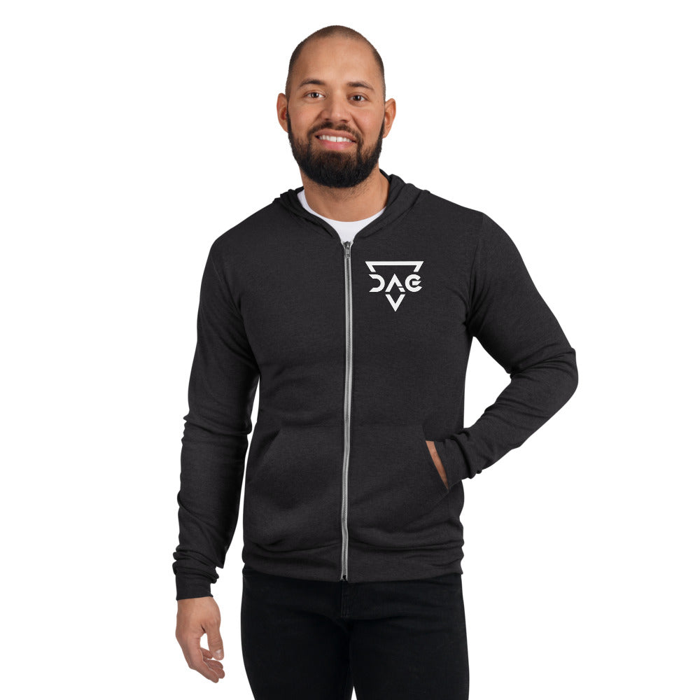 【U LAN】(UNISEX) Ever Dagara Knit Hooded Zip-Up DAG Unisex zip hoodie – DAG Gear
